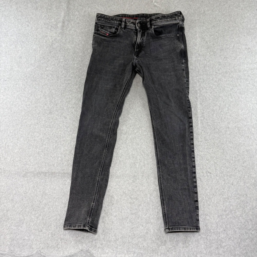 Diesel Jeans Mens 32x30 Black 1979 Sleenker Slim Skinny Washed Denim Stretch